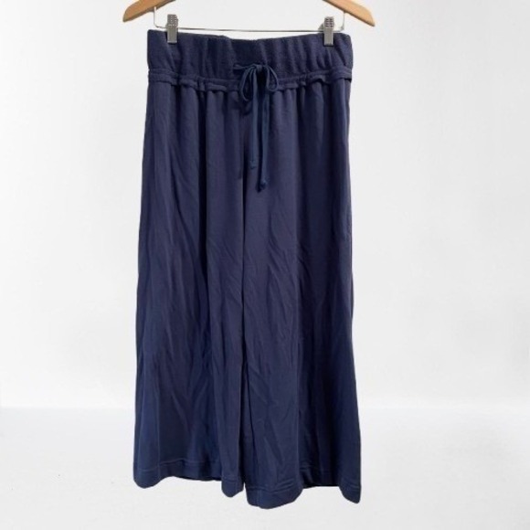 NEW Free People Beach Essential Gaucho Womens Pants Celestial Indigo Navy Medium - Picture 5 of 6